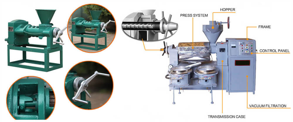 castor seeds oil press