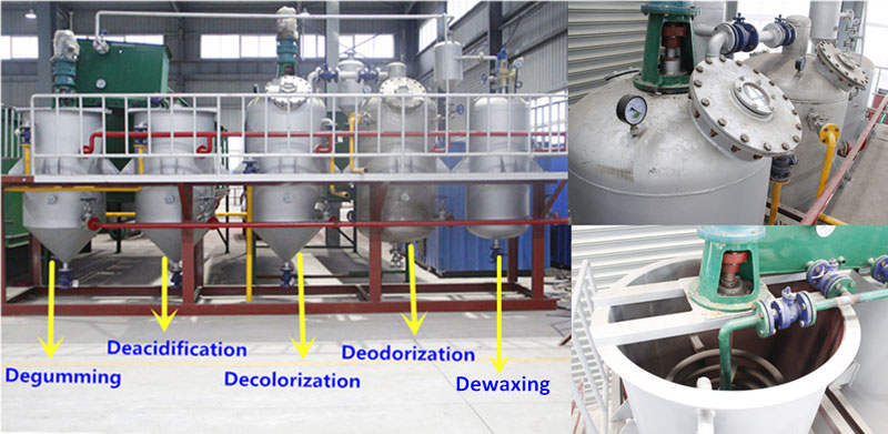 Small scale edible oil refinery plant for sale