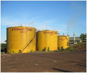 palm oil storage tank