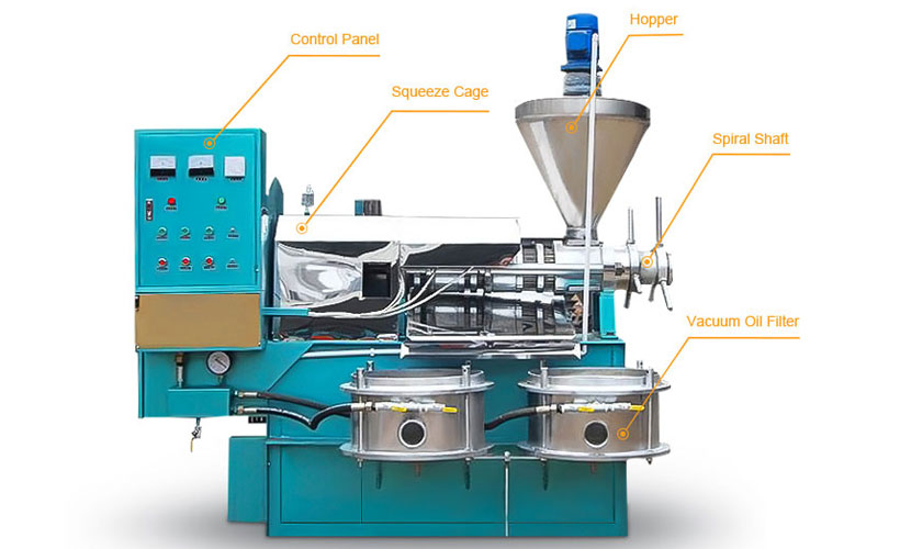 Best integrated oil press machine at factory price for sales