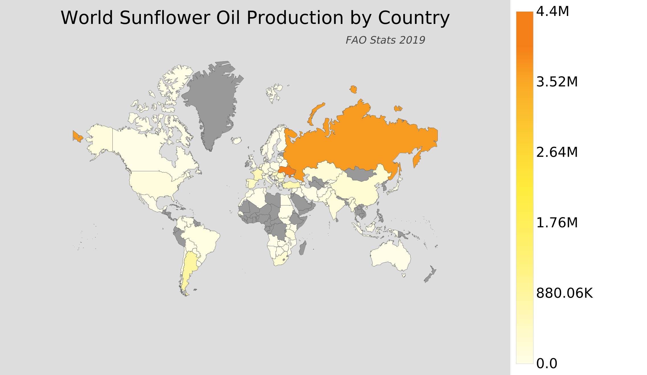 World Sunflower Oil Production