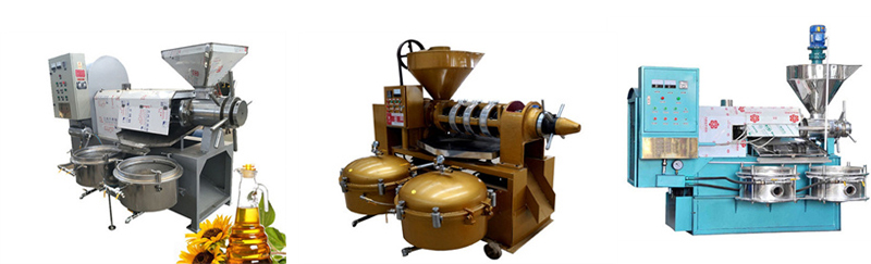 sunflower oil press with filter for small oil producing plant