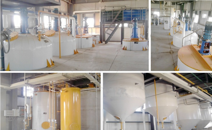 semi continuous sunflower oil refinery plant